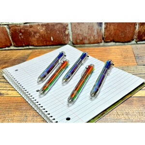 Set of‎ 5 6in1 Ballpoint Pen Multi-color For School Office Kids Stocking Stuffer
